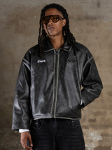 FADED LEATHER JACKET