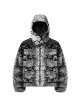 SNAKE FUR JACKET - GREY