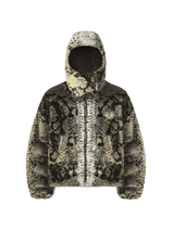 SNAKE FUR JACKET - BEIGE