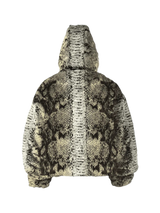 SNAKE FUR JACKET - BEIGE