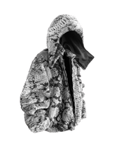 SNAKE FUR JACKET - GREY