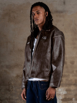 FADED LEATHER JACKET