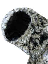 SNAKE FUR JACKET - BEIGE