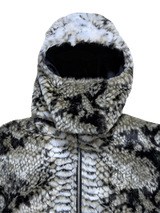 SNAKE FUR JACKET - BEIGE