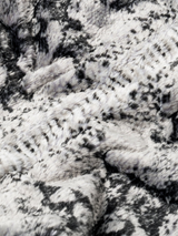 SNAKE FUR JACKET - GREY